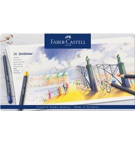 Chì Màu Goldfaber, Hộp Thiếc 36 Màu